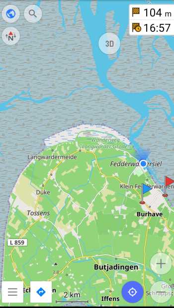 Radreise Nordsee - Tag 14 Koenigssee- Fedderwaddersiel Bremerhaven Wattenmeer Containerwschiffe Fischerboote