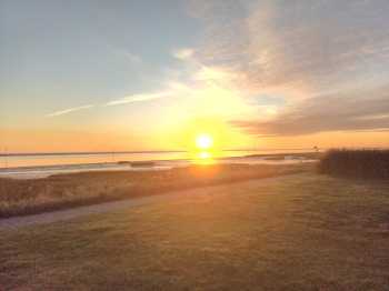 Radreise Nordsee - Tag 14 Fedderwaddersiel Bremerhaven Wattenmeer Containerwschiffe Fischerboote Weser Bremen Horstedt Camping 