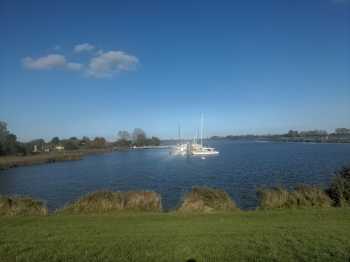 Radreise Nordsee - Tag 14 Fedderwaddersiel Bremerhaven Wattenmeer Containerwschiffe Fischerboote Weser Bremen Horstedt Camping 