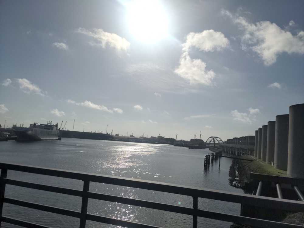 Radreise Nordsee -Tag 6 Zuid-Holland, Maassluis, Hoek van Holland ; Rhein Maas Mündung, Den Haag, Dünen, Strand, Nordsee, 