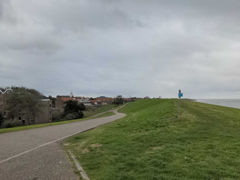 Radreise Nordsee -Tag 7 Noord-Holland  - Den Helder, Tex, Wattenmeer, Anna Paulowna, Deiche, Jurte, Holzofen, Sturm, Regen  