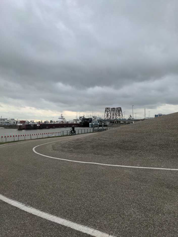 Radreise Nordsee -Tag 7 Noord-Holland  - Den Helder, Tex, Wattenmeer, Anna Paulowna, Deiche, Jurte, Holzofen, Sturm, Regen  