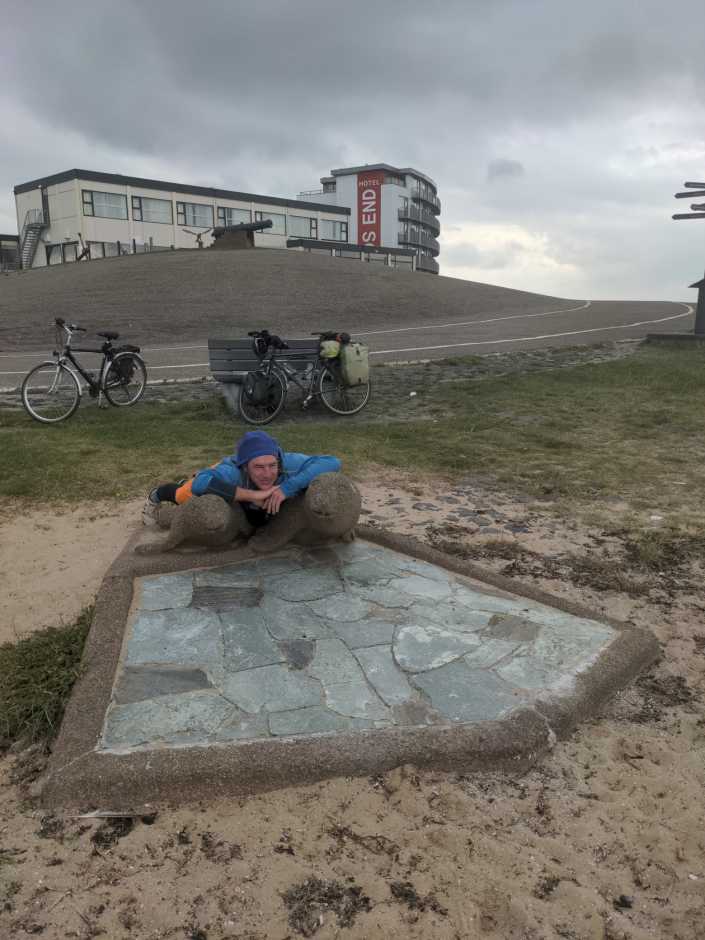Radreise Nordsee -Tag 7 Noord-Holland  - Den Helder, Tex, Wattenmeer, Anna Paulowna, Deiche, Jurte, Holzofen, Sturm, Regen  