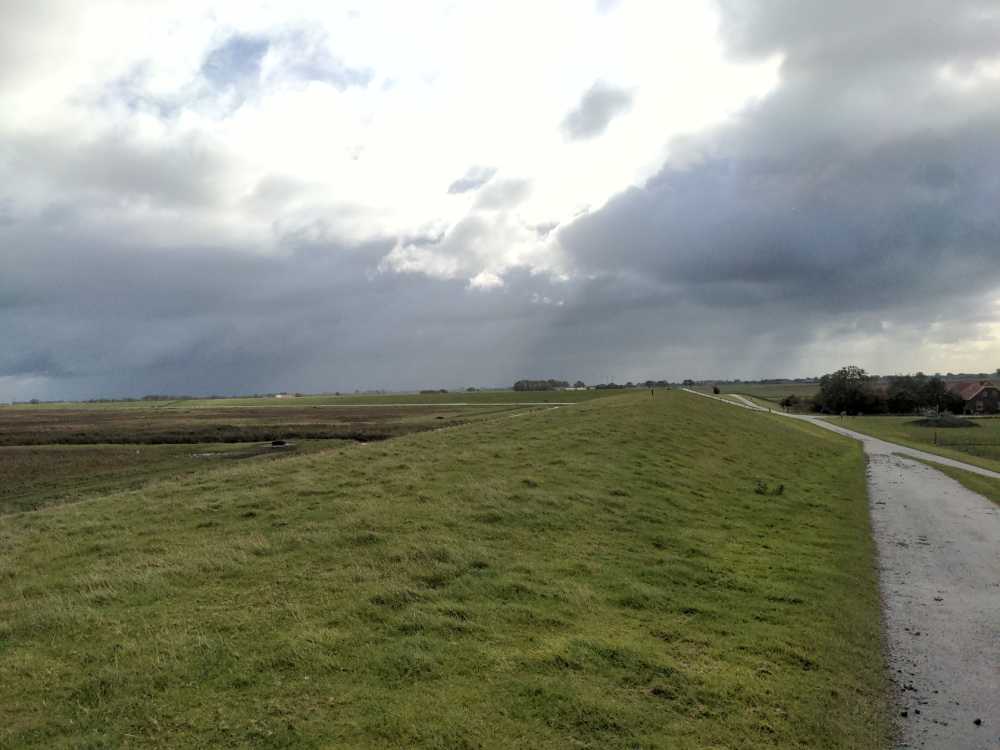 Radreise Nordsee -Delfzijl, Emsdelta, Ems, Deich, Leer, Jimme, Ssturm, Schauer  