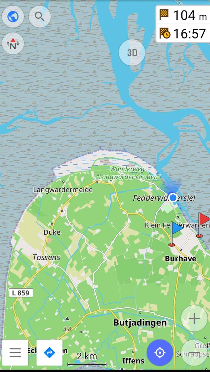 Radreise Nordsee -Fedderwaddersiel, Bremerhafen, Wattenmeer Containerwschiffe Fischerboote , Wesermündung, Fischerhavn, Ebbe, Flut, Fischerdorf, Zelten mit Meerblick 