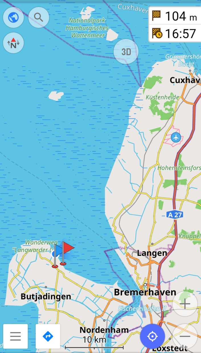 Radreise Nordsee -Fedderwaddersiel, Bremerhafen, Wattenmeer Containerwschiffe Fischerboote , Wesermündung, Fischerhavn, Ebbe, Flut, Fischerdorf, Zelten mit Meerblick 