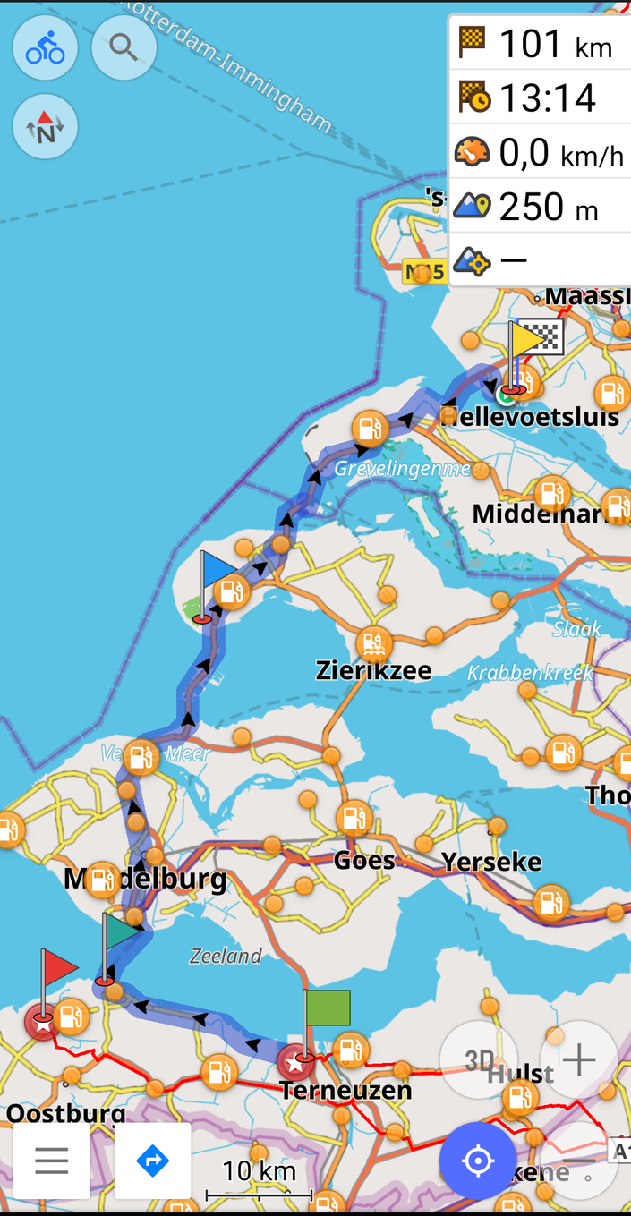 Radroute Terneuzen Helelvoitsluis