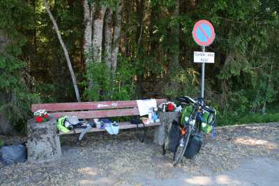 Schicke Pausenbank