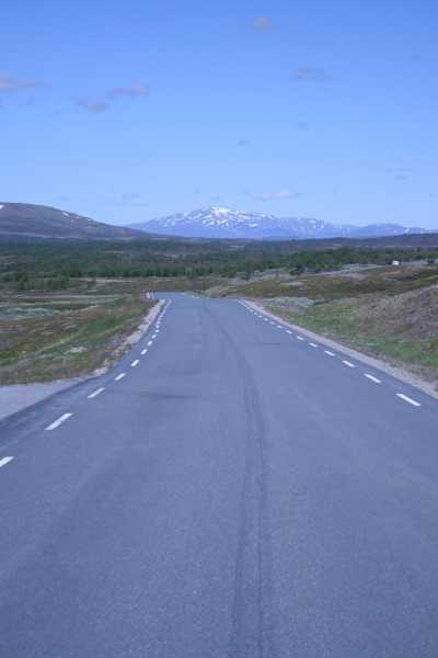 Route Nr. 705 an den Trondheimfjorden