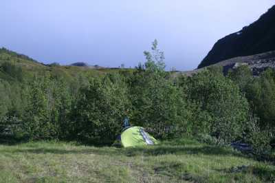  Am Langfjord 60 km vor ALta