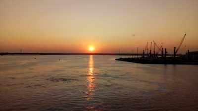Warnemünde - Hafeneinfahrt nach Rostock