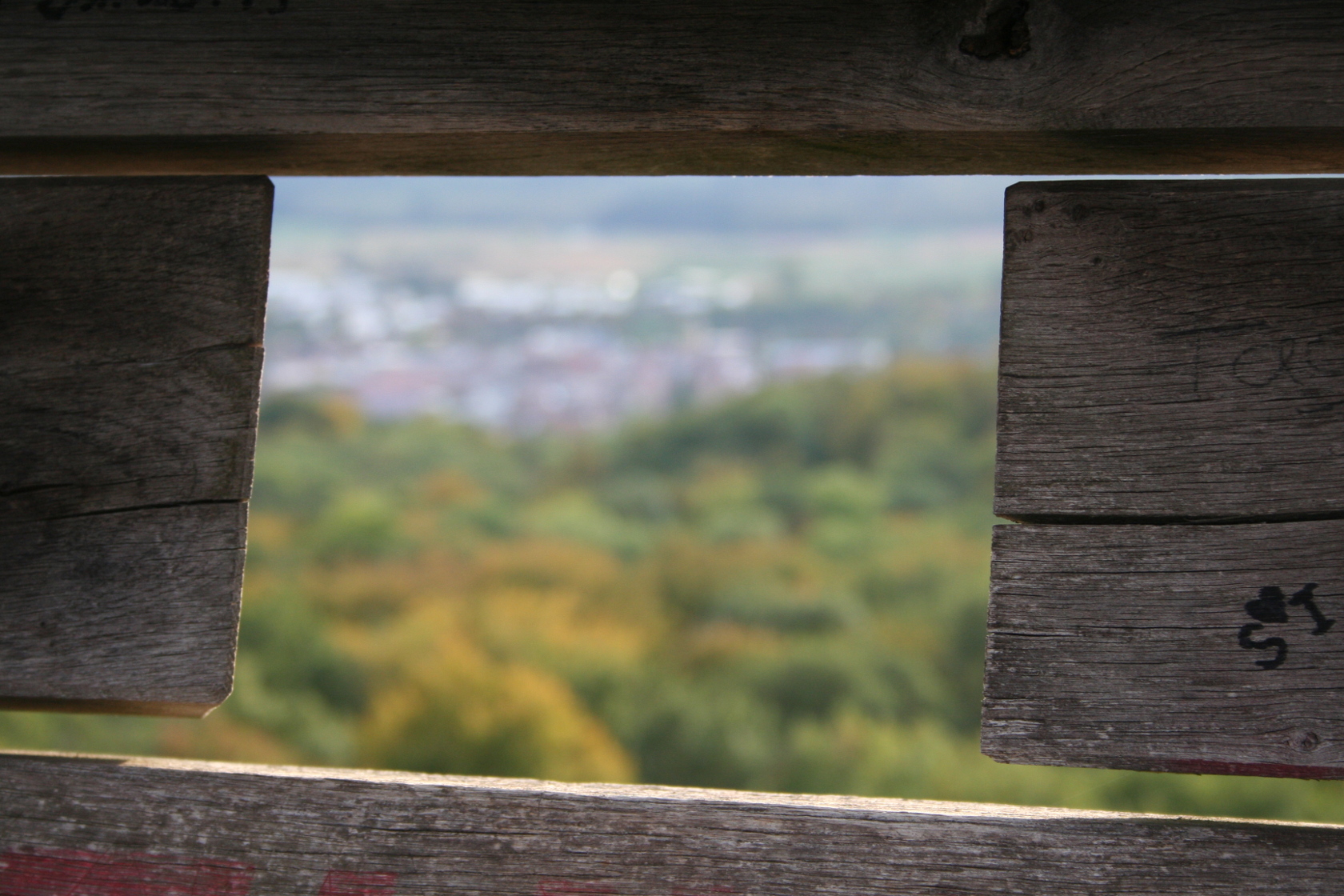 Eichbergturm-EM Kontrastbild 1 - Ferne unscharf - Nähe scharf