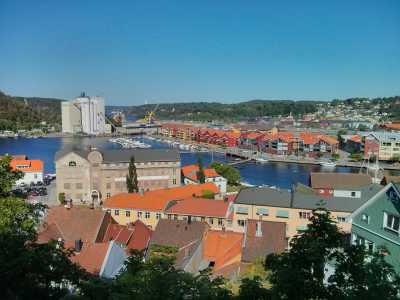 Halden Norwegen von oben