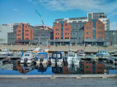   Bødø, Hafen und Stadtzentrum