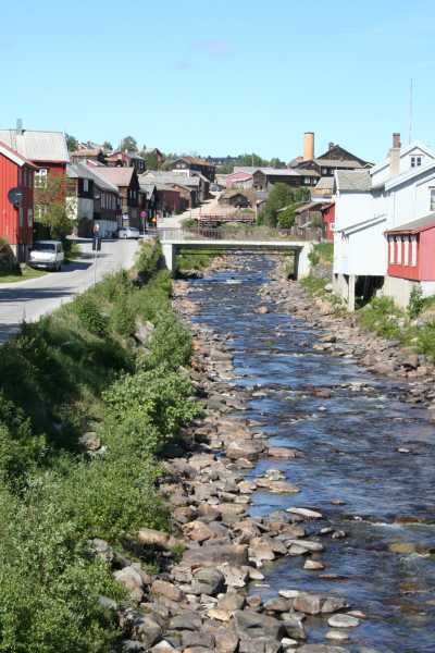 Glomma, Weltkulturerbe in Roros, Aursunden