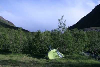  Am Langfjord 60 km vor ALta
