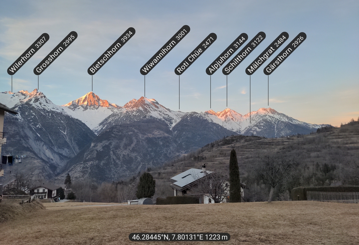 Bilder Unterbächd allis Schweiz Ginalshorn
