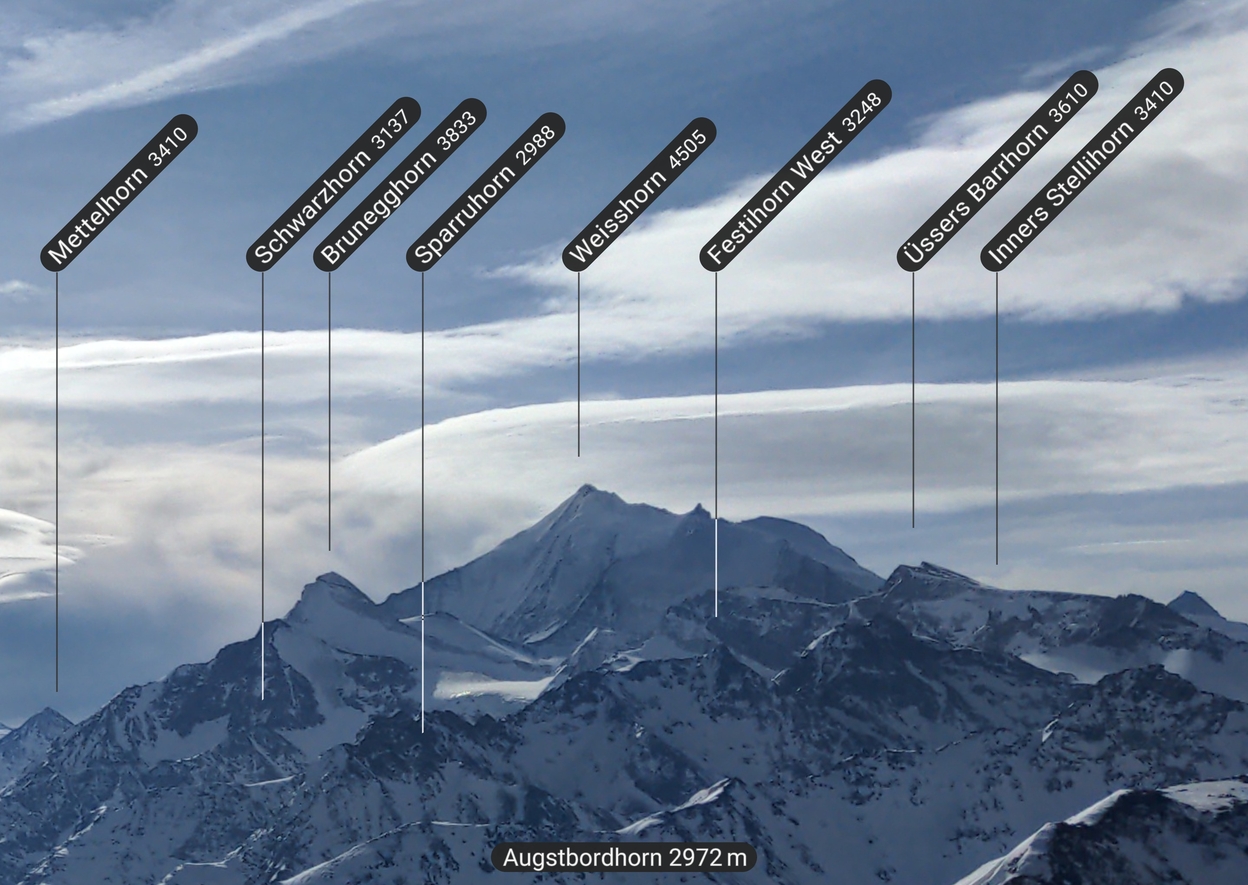 Bilder Unterbächd allis Schweiz Ginalshorn