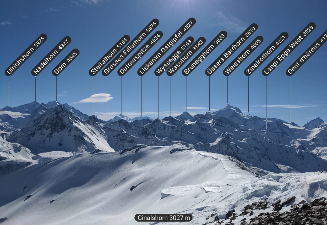 Bilder Unterbächd allis Schweiz Ginalshorn